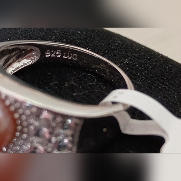 Sale! Pink Freshwater Pearl, Sterling Silver Ring - Picture 5 of 7